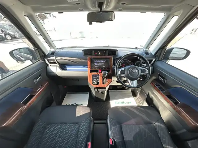 トヨタ タンク カスタムG－T 山形県 2018(平30)年 4.7万km ブラックマイカメタリック 衝突軽減ブレーキ/純正9インチナビ/（CD/DVD/フルセグ/Bluetooth）/バックカメラ/横滑り防止システム/両側パワースライドドア/ビルトインETC/前方ドライブレコーダー/純正アルミホイール着用/オートLEDヘッドライト/ETC2.0/スマートキー/スペアキー/ドアバイザー