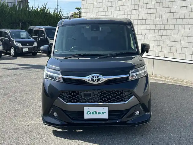 トヨタ タンク カスタムG－T 山形県 2018(平30)年 4.7万km ブラックマイカメタリック 衝突軽減ブレーキ/純正9インチナビ/（CD/DVD/フルセグ/Bluetooth）/バックカメラ/横滑り防止システム/両側パワースライドドア/ビルトインETC/前方ドライブレコーダー/純正アルミホイール着用/オートLEDヘッドライト/ETC2.0/スマートキー/スペアキー/ドアバイザー