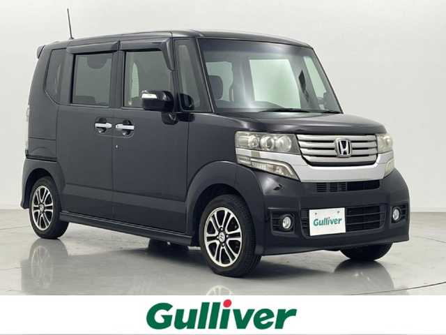 ホンダ Ｎ ＢＯＸ カスタム G SSパッケージ 熊本県 2013(平25)年 7.5万km プレミアムゴールドパープルパール 純正ナビVXM-128VS（ＣＤ・ＤＶＤ・ワンセグ）/バックカメラ　/両側パワースライドドア　/横滑り防止　/社外フロアマット　/純正１４インチＡＷ　/オートライト　/ＨＩＤライト　/スマートキー　/プッシュスタート　/スペアキー１本