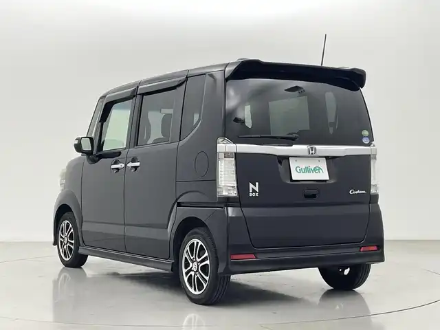 ホンダ Ｎ ＢＯＸ カスタム G SSパッケージ 熊本県 2013(平25)年 7.5万km プレミアムゴールドパープルパール 純正ナビVXM-128VS（ＣＤ・ＤＶＤ・ワンセグ）/バックカメラ　/両側パワースライドドア　/横滑り防止　/社外フロアマット　/純正１４インチＡＷ　/オートライト　/ＨＩＤライト　/スマートキー　/プッシュスタート　/スペアキー１本