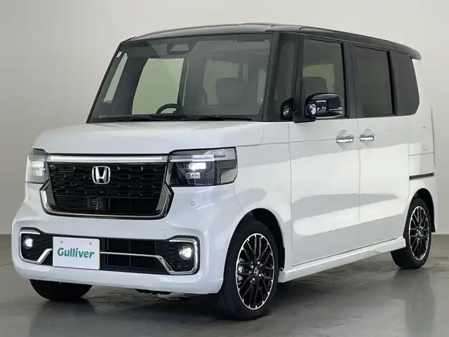 ホンダ Ｎ ＢＯＸ カスタム ターボ コーディネートS 愛知県 2024(令6)年 0.3万km パールⅡ ホンダコネクトナビ装着用スペシャルＰＫＧ　ツートンカラー　ハーフレザー　シートヒーター　ホンダセンシング　衝突軽減　追従クルコン　ハンドル支援　コーナーセンサー　ＬＥＤオートライト　両側パワスラ　禁煙