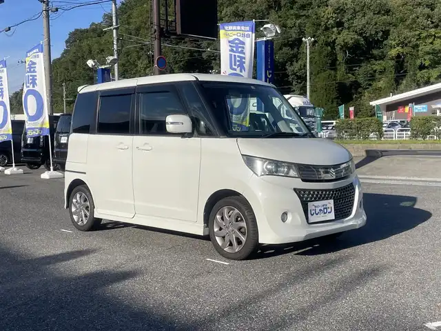 スズキ パレット ＳＷ リミテッドⅡ 山形県 2013(平25)年 7.8万km パールホワイト (株)IDOMが運営する【じしゃロン山形店】の自社ローン専用車両になります。/こちらは現金またはオートローンご利用時の価格です。/自社ローンご希望の方は別途その旨お申付け下さい。/社外SDナビ/両側パワースライドドア/ETC/スマートキー/プッシュスタート/電動格納ミラー/ドアバイザー