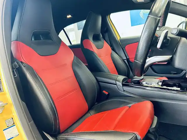 メルセデス・ベンツ Ａ２００ｄ AMGライン 大阪府 2020(令2)年 5.6万km サンイエロー レーダーセーフティP/赤黒革/メモリ付きパワーシート/シートヒーター/純正ナビ/TV/バックカメラ/ACC/純正18インチAW/LEDヘッドライト/アンビエントライト/ブラインドスポット/ワイヤレス充電