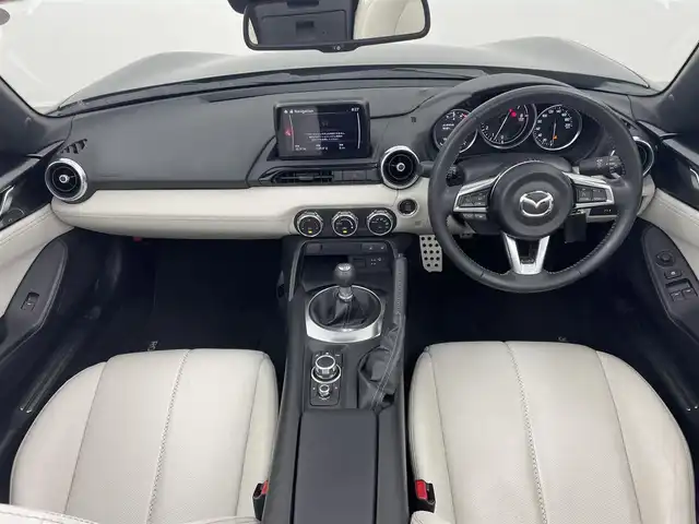 マツダ ロードスター S レザーPKG ホワイトセレクション 埼玉県 2021(令3)年 2.3万km マシーングレープレミアムM 純正ナビ/ CD DVD 地デジTV Bluetooth/バックカメラ/スマートシティーブレーキサポート/レーンキープアシスト/クルーズコントロール/クリアランスソナー /ホワイトナッパレザーシート/シートヒーター /LEDオートライト/ETC