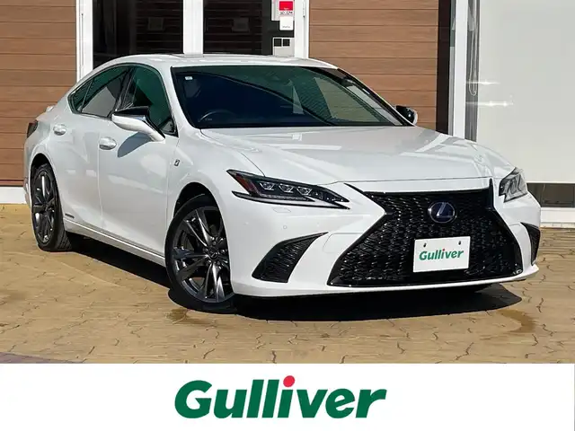 レクサス ＥＳ 300h Fスポーツ 宮崎県 2019(平31)年 7.1万km ホワイトノーヴァガラスフレーク メモリナビ/フルセグテレビ/バックカメラ/ウィンカーミラー/レーダークルーズコントロール/サンルーフ/ETC/レザーシート/パワーシート/シートヒーター/ベンチレーション/三眼LEDライト/純正19インチアルミホイール/純正フロアマット