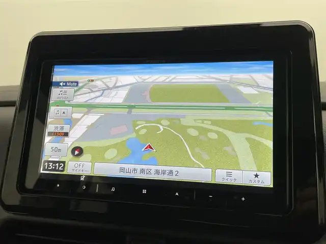 三菱 デリカミニ G プレミアム 岡山県 2024(令6)年 1.5万km ナチュラルアイボリーメタリック 純正9インチディスプレイオーディオ（AVIC-RQ720）/（Bluetooth/USB/Carplay/フルセグTV）/両側電動スライドドア/マイパイロット/デジタルインナーミラー/全方位カメラ/ステアリングヒーター/シートヒーター（運転席・助手席）/レーダークルーズコントロール/オートハイビーム/LEDヘッドライト/コーナーセンサー(前後)/ダウンヒルアシストコントロール/カーテンエアバック/社外フロアマット/純正15インチアルミ/ETC