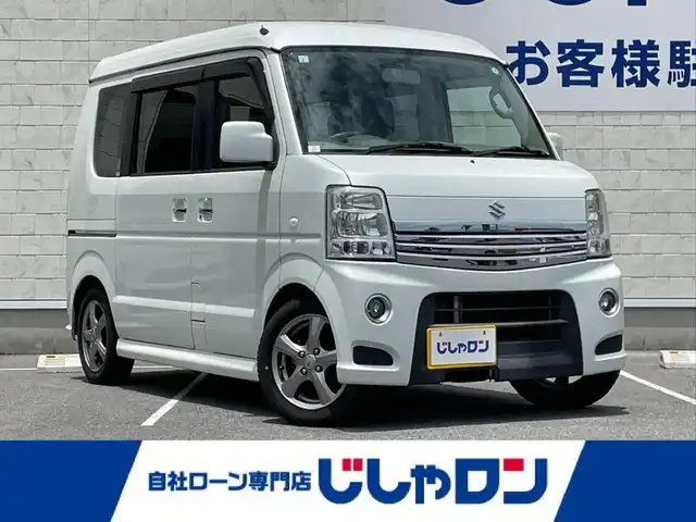 スズキ エブリィ ワゴン PZターボ スペシャル 長崎県 2013(平25)年 8.8万km パールホワイト (株)IDOMが運営する【じしゃロン長崎店】の自社ローン専用車両になりますこちらは現金またはオートローンご利用時の価格です。自社ローンご希望の方は別途その旨お申付け下さい/ローダウン/両側パワースライドドア/純正オーディオ/（AM/FM/CD/AUX/USB)/ETC/オートエアコン/電格ミラー/オートステップ/ウッドコンビステアリング/キーレス