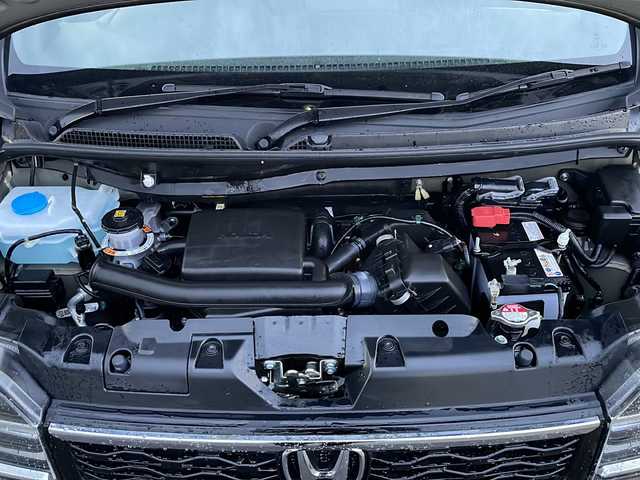 ホンダ Ｎ ＷＧＮ カスタム L 福島県 2022(令4)年 1.3万km クリスタルブラックパール 純正ディスプレイオーディオ　バックＣ　ＴＶ　レーダークルーズ　黒合皮レザーシート　シートヒーター　コーナーセンサー　ＵＳＢポート３個　スマートキー　スペアキー　純正１４ＡＷ　リアスポイラー　マット