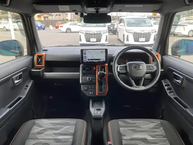 ダイハツ タフト G ターボ 千葉県 2020(令2)年 0.6万km フォレストカーキメタリック 純正9インチナビ/(フルセグTV/BT/CD/DVD/FM/AM)/全周囲カメラ/衝突被害軽減システム/車線逸脱警報/クルーズコントロール/ガラスルーフ/横滑り防止装置/ETC/ナビ連動ドライブレコーダー/アイドリングストップ/LEDヘッドライト/フォグランプ/オートライト/ウィンカーミラー/電動格納ミラー/純正15インチAW/シートヒーター/シートリフター/プッシュスタート/スマートキー/フロアマット/ドアバイザー/スペアキー/取扱説明書/保証書