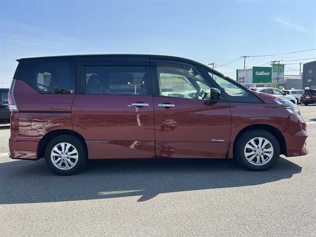 日産 セレナ ハイウェイスター 山形県 2016(平28)年 6.8万km マルーンレッド 2トーン 4WD/純正フリップダウンモニター/純正SDナビ/　　【CD DVD BD BT フルセグ USB AUX】/アラウンドビューモニター/両側パワースライドドア/レーダークルーズコントロール/LEDオートヘッドライト/純正15インチアルミホイール/ドライブレコーダー/アイドリングストップ/コーナーセンサー/パーキングアシスト/電動格納ウィンカーミラー/フォグランプ/WAAC/スマートキー/ETC