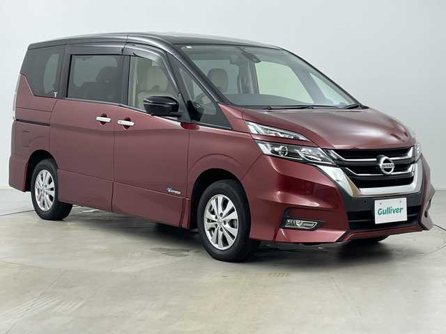 日産 セレナ ハイウェイスター 道央・札幌 2016(平28)年 6.8万km マルーンレッド 2トーン 9Vナビ フリップダウン プロパイロット ETC 全周囲C オートパーキング フルセグ DVD再生 リアヒーターダクト ハンズフリー両側電動スライド デジタルインナーミラー 前後ドラレコ ETC オートLEDライト フォグランプ