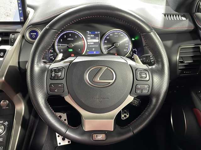 レクサス ＮＸ 300h Fスポーツ 広島県 2020(令2)年 3.7万km グラファイトブラックガラスフレーク 純正10.3型ナビ/パノラミックビューモニター/3眼LEDヘッドランプ/赤革シート/パワーシート/ポジションメモリー/シートヒーター/ベンチレーション/ステアリングヒーター/パドルシフト/パワーバックドア/ブラインドスポットモニター/リヤクロストラフィックアラート/レクサスセーフティシステム+/・プリクラッシュセーフティ/・レーンディパーチャーアラート/・アダプティブハイビーム/・レーダークルーズコントロール/ETC2.0