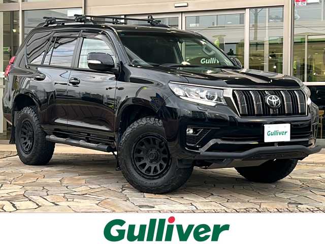 トヨタ ランドクルーザー プラド TX Lパッケージ ブラックED 静岡県 2021(令3)年 4.9万km ブラック 純正ナビ/・AM/FM/・USB/・Bluetooth/・Miracast/・フルセグTV/主要装備/・JAOSバンパーガード/・JAOSマッドガード/・JAOSサイドステップ/・前席シートヒーター＆ベンチレーション/・サンルーフ/・パノラミックビューモニター/・レーダークルコン/・ブラインドスポットモニター/・黒革シート/・ルーフレール＆ルーフキャリア/・社外17インチAW/・クリアランスソナー/・プリクラッシュセーフティ/・ダウンヒルアシスト/・センターデフロック/・3列目電動格納/・ETC2.0