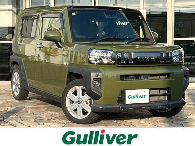 ダイハツ タフト G 静岡県 2020(令2)年 3.5万km フォレストカーキメタリック ケンウッドナビ/・iPod/・USB/・SD/・マルチAVブラウザ/・CD/DVD/・フルセグTV/・FM/AM/・Bluetooth/主要装備/・バックカメラ/・ＬＥＤヘッドライト/・フォグランプ/・コーナーセンサー/・ルーフレール/・パノラマルーフ/・シートヒーター/・ＴＲＣ／ＶＳＣ/・スマートキー/・スマートアシスト/・アイドリングストップ/・ETC/・電動パーキング