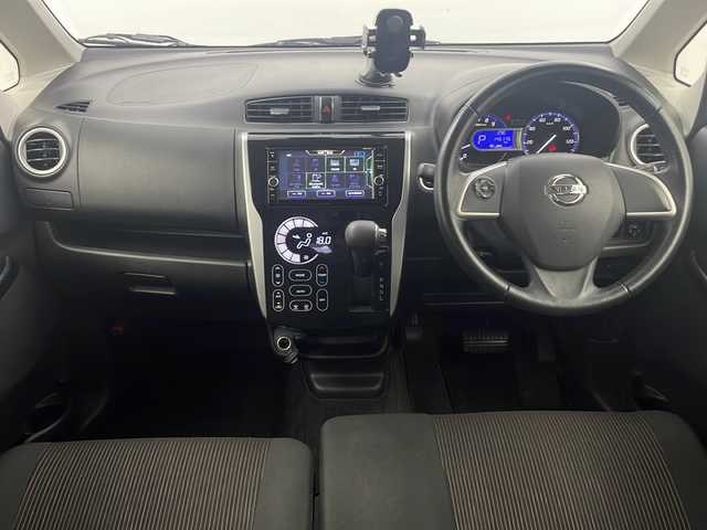 日産 デイズ ハイウェイスターX 栃木県 2019(平31)年 14.6万km スターリングシルバーM 純正７インチナビ/（CD/DVD/FM/AM/BT/iPod）/全方位カメラ/バックカメラ/レーンキープアシスト/衝突被害軽減装置/横滑り防止装置/アイドリングストップ/電動格納ミラー/ウインカーミラー/ETC/ドアバイザー/ステアリングリモコン/革巻きステアリング/オートエアコン/社外１４インチAW/スペアキー/プッシュスタート