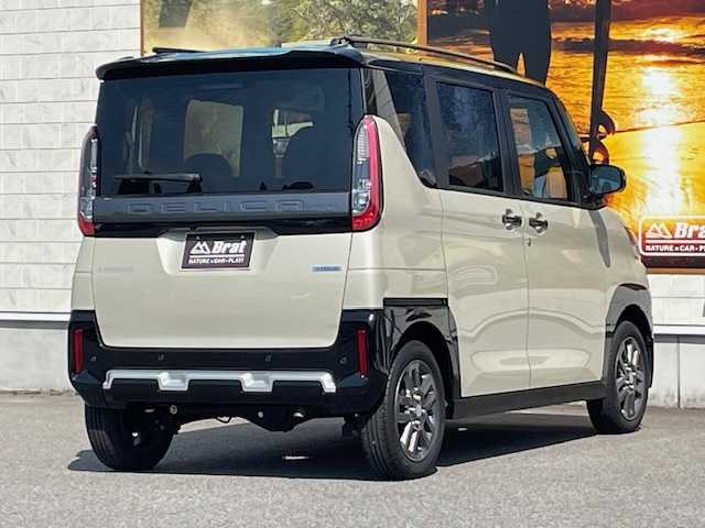 三菱 デリカミニ T プレミアム 鹿児島県 2024(令6)年 1万km ベージュⅡ 衝突軽減ブレーキ/ターボ/４ＷＤ/ナビ/全方位カメラ/ビルトインＥＴＣ/両側電動スライドドア/レーダークルーズコントロール/電動パーキングブレーキ/デジタルインナーミラー/ＬＥＤヘッドライト/プッシュスタート/スマートキー