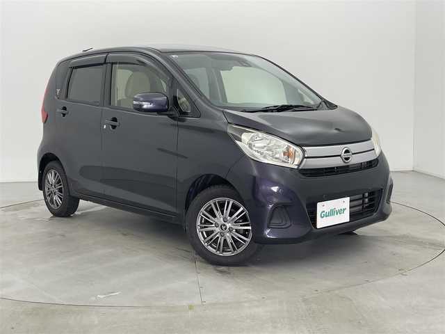 日産 デイズ X 富山県 2018(平30)年 3万km プレミアムパープルP 純正ナビ（CD DVD bluetooth）/フルセグTV/360度カメラ、バックカメラ/前後コーナーセンサー/ETC/衝突軽減ブレーキ/社外前ドラレコ/社外14インチAW/スマートキー＋プッシュスタート/純正マット・バイザー/保証書、取説