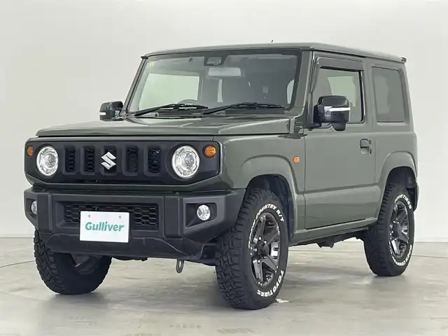 スズキ ジムニー XC 群馬県 2020(令2)年 5.1万km ジャングルグリーン rosso MODELLOマフラー/＝＝＝＝＝/4WD/5MT/7インチディスプレイオーディオ/・AM/FM/Bluetooth/AppleCarPlay/AndroidAuto/バックカメラ/前席シートヒーター/デュアルセンサーブレーキサポート/車線逸脱警報機能/ふらつき警報機能/誤発進抑制機能/ハイビームアシスト/先行車発進お知らせ機能/標識認識機能/ヒルディセントコントロール/TOYO OPEN COUNTRY ホワイトレタータイヤ(4本)/ETC/プッシュスタート/スマートキー/電動格納ミラー/ヘッドライトウォッシャー