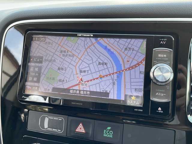三菱 アウトランダー ＰＨＥＶ G セーフティパッケージ 福井県 2015(平27)年 8万km シルキーホワイト ワンオーナー/4WD/社外メモリナビゲーション/（CD/DVD/BT）/フルセグテレビ /バックカメラ/ミラー一体型ドライブレコーダー/純正18インチアルミホイール/AC100V/ハーフレザーシート/電動格納ミラー/シートヒーター /プリクラッシュセーフティ/レーンキープアシスト/アダプティブクルーズコントロール/パドルシフト/HIDヘッドライト/フォグランプ/スタリングリモコン/オートライト/ETC/スマートキー/プッシュスタート/保証書/取扱説明書