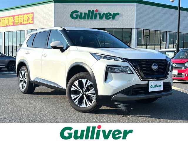 日産 エクストレイル X e－4ORCE 鳥取県 2023(令5)年 2万km ブリリアントホワイトパール ４・W・D　ターボ/社外ナビ/BT/CD/USB/バックカメラ・ETC/プロパイロット/エマージェンシーブレーキ/レーンキープアシスト/ブラインドスポットモニター/前後ドライブレコーダー/パワーバックドア/運転席パワーシート/前後席シートヒーター/LEDヘットライト/純正18インチアルミホイール/プッシュエンジンスタート/フロアマット