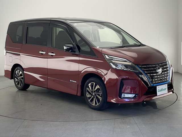 日産 セレナ e－パワー HWS V アーバンクロム 宮崎県 2021(令3)年 3.3万km ワインⅡ 純正ナビ/AM/FM/CD/DVD/Bluetooth/デジタルインナーミラー/プロパイロット/両側電動スライドドア/ステアリングスイッチ/ドライブレコーダー/アラウンドビューカメラ/電動サイドブレーキ/電動格納サイドミラー/シートヒーター/オートライト/フロアマット/サイドバイザー/ETC