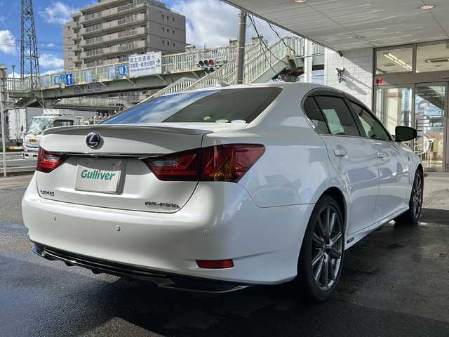レクサス ＧＳ 450h Fスポーツ 京都府 2012(平24)年 8.6万km ホワイトパールクリスタルシャイン 純正ナビ/マークレビンソンサウンド/フルセグTV/Bluetooth/バックカメラ/レーダークルーズコントロール/パドルシフト/クリアランスソナー/電動リアサンシェード/メモリー付きパワーシート/シートヒーター/エアーシート/プッシュスタート/ビルトインETC/ドラレコ/フォグランプ/電格ウィンカーミラー/純正ドアバイザー/純正フロアマット/禁煙車