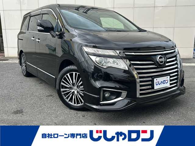 日産 エルグランド 250ハイウェイスター 埼玉県 2014(平26)年 14.2万km ファントムブラック (株)IDOMが運営する【じしゃロン熊谷店】の自社ローン専用車両になりますこちらは現金またはオートローンご利用時の価格です。自社ローンご希望の方は別途その旨お申付け下さい/純正SDナビ　MM513D-L/　CD/DVD/DTV/Bluetooth/USB/AUX/前方ドライブレコーダー/両側パワースライドドア/ビルトインETC/クルーズコントロール/純正フロアマット/スマートキー/純正18インチAW/ハーフレザーシート