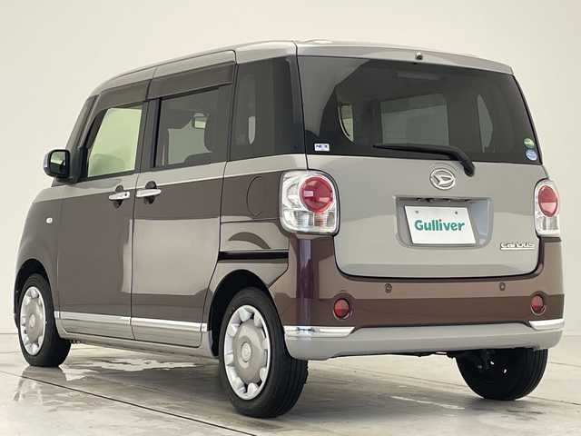ダイハツ ムーヴ キャンバス G ブラックインテリア リミテッド SAⅢ 愛知県 2020(令2)年 2.5万km スムースグレーマイカメタリック/プラムブラウンクリスタルマイカ 2トーン 純正8型ナビ/全方位カメラ/両側パワースライドドア/バックカメラ/コーナーセンサー/LEDヘッドライト/オートマチックハイビーム/衝突軽減システム/フルセグ/CD DVD/Bluetooth/ステアリングスイッチ/スマートキー/プッシュスタート