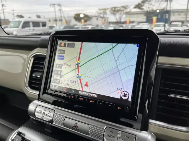 スズキ クロスビー HYBRID MZ 鳥取県 2019(平31)年 5万km キャラバンアイボリーパールメタリック/ホワイト 2トーンルーフ ツートーンカラー/ルーフホワイト/４・W・D  ターボ車/純正8インチナビ/フルセグ/CD/DVD/BT/USB/全方位モニター・ETC/ドライブレコーダー/レーダーブレーキサポート/レーンキープアシスト/クリアランスソナー/クルーズコントロール/パドルシフト/前席シートヒーター/LEDヘットライト/純正16インチアルミホイール/プッシュエンジンスタート/アイドリングストップ/スペアキー