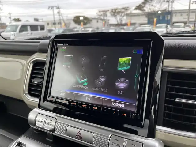 スズキ クロスビー HYBRID MZ 鳥取県 2019(平31)年 5万km キャラバンアイボリーパールメタリック/ホワイト 2トーンルーフ ツートーンカラー/ルーフホワイト/４・W・D  ターボ車/純正8インチナビ/フルセグ/CD/DVD/BT/USB/全方位モニター・ETC/ドライブレコーダー/レーダーブレーキサポート/レーンキープアシスト/クリアランスソナー/クルーズコントロール/パドルシフト/前席シートヒーター/LEDヘットライト/純正16インチアルミホイール/プッシュエンジンスタート/アイドリングストップ/スペアキー