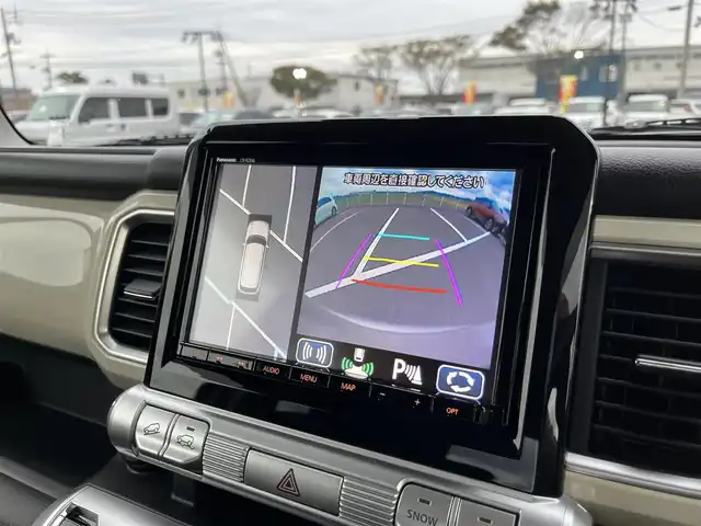 スズキ クロスビー HYBRID MZ 鳥取県 2019(平31)年 5万km キャラバンアイボリーパールメタリック/ホワイト 2トーンルーフ ツートーンカラー/ルーフホワイト/４・W・D  ターボ車/純正8インチナビ/フルセグ/CD/DVD/BT/USB/全方位モニター・ETC/ドライブレコーダー/レーダーブレーキサポート/レーンキープアシスト/クリアランスソナー/クルーズコントロール/パドルシフト/前席シートヒーター/LEDヘットライト/純正16インチアルミホイール/プッシュエンジンスタート/アイドリングストップ/スペアキー