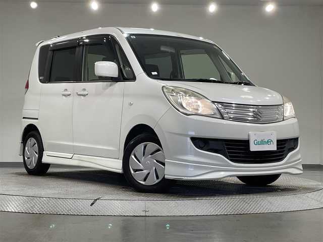 スズキ ソリオ G リミテッド 愛知県 2013(平25)年 12.1万km パールホワイト 社外ナビ/左側パワースライドドア/右側イージークローザドア/スマートキー/フロアマット/ドアバイザー