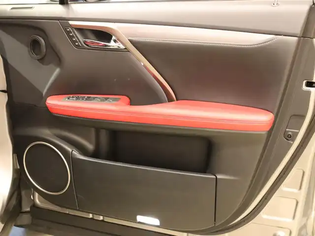 レクサス ＲＸ 450h Fスポーツ 静岡県 2020(令2)年 1.6万km ソニックチタニウム 後期型　/角型３眼ＬＥＤ　/赤革シート　/前席シートクーラー　全席シートヒーター　/ステアヒーター　/ＡＣＣ　ＬＫＡ　ＢＳＭ　ＨＵＤ　/ナビ　３６０°カメラ　/フルセグＴＶ　ＢＴ　ＡＵＸ/2列目電動格納/パワーバックドア　/リモコンＥＧスターター　/ドラレコ