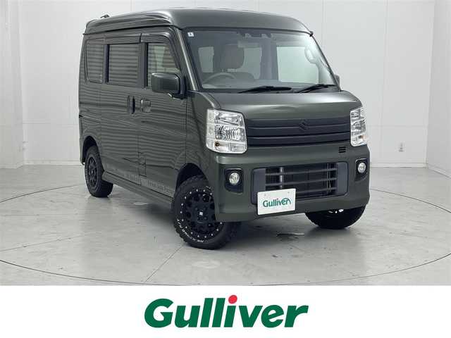 スズキ エブリィ ワゴン PZターボ ハイルーフ 茨城県 2020(令2)年 5万km クールカーキPM 社外ナビ/フルセグ/2インチリフトアップ/衝突被害軽減ブレーキ/車線逸脱抑制装置/レーダークルーズコントロール/オートマチックハイビーム/クリアランスソナー/片側電動スライドドア/ETC/ドラレコ/シートカバー/社外14インチAW/M/Tタイヤ/スマートキー