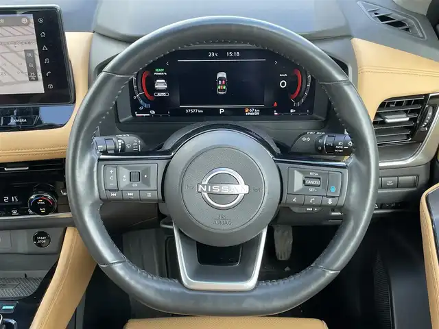 日産 エクストレイル G e－4ORCE 道央・札幌 2022(令4)年 3.8万km ダイヤモンドブラック ４WD/純正メーカーナビ/AM/FM/BT/フルセグ/衝突被害軽減ブレーキ/横滑り防止装置/レーダークルーズコントロール/レーンキープアシスト/ヒルディセントコントロール/クリアランスソナー/アラウンドビューモニター/ビルトインETC2.0/ドライブレコーダー/デジタルインナーミラー/ドライブモードセレクター/パーキングアシスト/EVMODE/e-Pedal/パワーバックドア/前席パワーシート/全席シートヒーター/D席メモリーシート/レザーシート/革巻きステアリング/ステアリングリモコン/ハンドルヒーター/AC100V/置くだけ充電/電動パーキング/オートブレーキホールド/プッシュスタート/スマートキー/LEDヘッドライト/オートライト/オートハイビーム/フォグランプ/電動格納ミラー/ウィンカーミラー/純正フロアマット/ドアバイザー/スペアキー