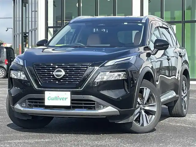 日産 エクストレイル G e－4ORCE 道央・札幌 2022(令4)年 3.8万km ダイヤモンドブラック ４WD/純正メーカーナビ/AM/FM/BT/フルセグ/衝突被害軽減ブレーキ/横滑り防止装置/レーダークルーズコントロール/レーンキープアシスト/ヒルディセントコントロール/クリアランスソナー/アラウンドビューモニター/ビルトインETC2.0/ドライブレコーダー/デジタルインナーミラー/ドライブモードセレクター/パーキングアシスト/EVMODE/e-Pedal/パワーバックドア/前席パワーシート/全席シートヒーター/D席メモリーシート/レザーシート/革巻きステアリング/ステアリングリモコン/ハンドルヒーター/AC100V/置くだけ充電/電動パーキング/オートブレーキホールド/プッシュスタート/スマートキー/LEDヘッドライト/オートライト/オートハイビーム/フォグランプ/電動格納ミラー/ウィンカーミラー/純正フロアマット/ドアバイザー/スペアキー