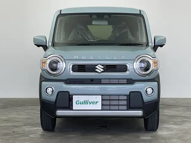 スズキ ハスラー HYBRID X 群馬県 2025(令7)年 0.1千km オフブルーM 届出済未使用車　スズキコネクトナビ　全方位モニター　レーダークルーズコントロール　ＬＥＤライト　ハイビームアシスト　シートヒーター　純正１５インチＡＷ　ステアリングリモコン　スマートキー　スペアキー