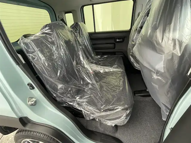 スズキ ハスラー HYBRID X 群馬県 2025(令7)年 0.1千km オフブルーM 届出済未使用車　スズキコネクトナビ　全方位モニター　レーダークルーズコントロール　ＬＥＤライト　ハイビームアシスト　シートヒーター　純正１５インチＡＷ　ステアリングリモコン　スマートキー　スペアキー