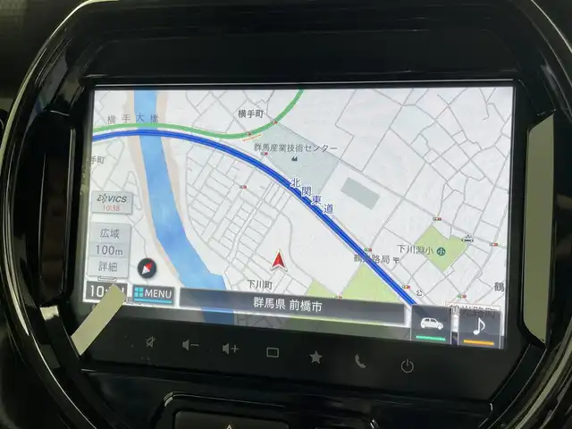 スズキ ハスラー HYBRID X 群馬県 2025(令7)年 0.1千km オフブルーM 届出済未使用車　スズキコネクトナビ　全方位モニター　レーダークルーズコントロール　ＬＥＤライト　ハイビームアシスト　シートヒーター　純正１５インチＡＷ　ステアリングリモコン　スマートキー　スペアキー