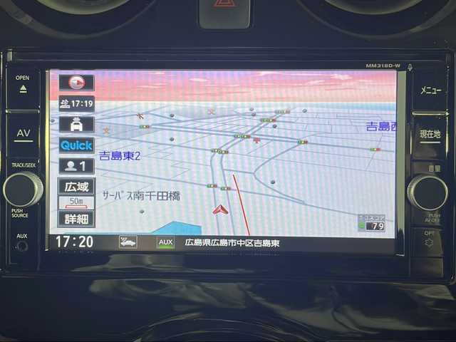 日産 ノート e－パワー X 広島県 2018(平30)年 5.1万km ブリリアントホワイトパール 純正ナビ/アラウンドビューモニター/インテリジェントルームミラー/エマージェンシーブレーキ/車線逸脱防止警報/オートマチックハイビーム/コーナーセンサー/純正１５インチアルミホイール/ドライブレコーダー/ETC/ステリングスイッチ/スマートキー