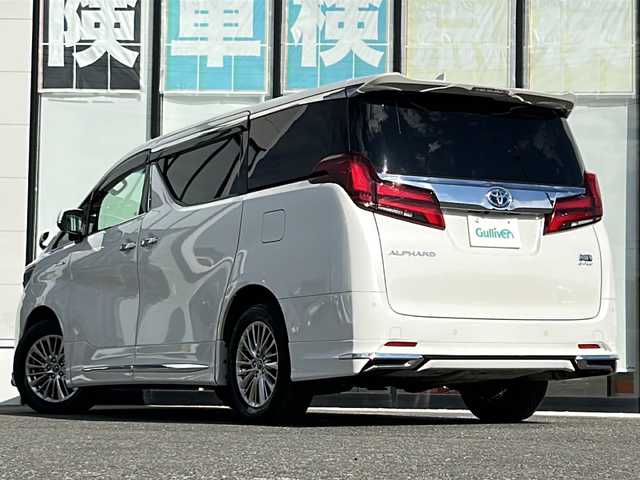 トヨタ アルファードハイブリット G 山形県 2019(平31)年 6.6万km ホワイトパールクリスタルシャイン ４WD/トヨタセーフティーセンス/純正SDナビ/（AM/FM/TV/CD/DVD/BT/SD）/アダプティブクルーズコントロール/ブラインドスポットモニター/ETC/モデリスタフルエアロ/レザー調シートカバー/パワーシート/シートヒーター/エアシート/パワーバックドア/レーンキープアシスト/コーナーセンサー/純正AW/前後ドライブレコーダー/バックカメラ/フリップダウンモニター/ステアリングスイッチ/オートマチックハイビーム/デジタルインナーミラー/純正フロアマット