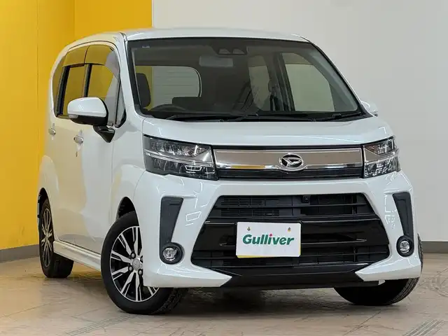 ダイハツ ムーヴ カスタム X LTDⅡ SAⅢ 群馬県 2019(令1)年 6.6万km パールホワイトⅢ 安全装備/・衝突軽減ブレーキ/・横滑り防止/・オートライト/・オートハイビーム/・リアコーナーセンサー/純正7インチワイドナビ/・AM/FM/フルセグTV/・Bluetooth/SD/・CD/DVD/USB/全方位カメラ/LEDヘッドライト/LEDフォグランプ/運転席シートヒーター/純正ドアバイザー/純正フロアマット/純正14インチアルミホイール/スマートキー/プッシュスタート