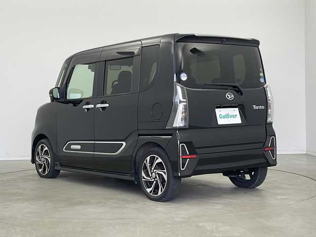 ダイハツ タント カスタム RS スタイルセレクション 新潟県 2021(令3)年 2.6万km ブラックマイカメタリック 純正9インチナビ/フルセグTV/全周囲カメラ/Bluetooth/CD/DVD/USB/前方ドライブレコーダー/ビルトインETC/レザー調シートカバー/前席シートヒーター/D席ロングスライドシート/アダプティブクルーズコントロール/スマートアシスト/両側パワースライドドア/保証書