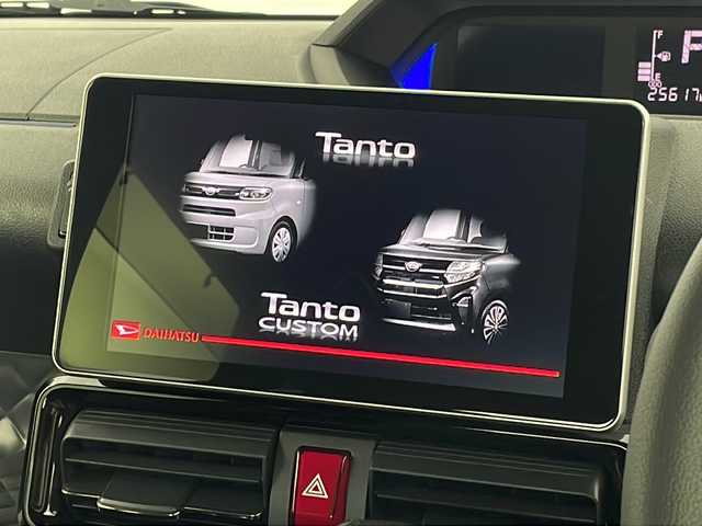 ダイハツ タント カスタム RS スタイルセレクション 新潟県 2021(令3)年 2.6万km ブラックマイカメタリック 純正9インチナビ/フルセグTV/全周囲カメラ/Bluetooth/CD/DVD/USB/前方ドライブレコーダー/ビルトインETC/レザー調シートカバー/前席シートヒーター/D席ロングスライドシート/アダプティブクルーズコントロール/スマートアシスト/両側パワースライドドア/保証書