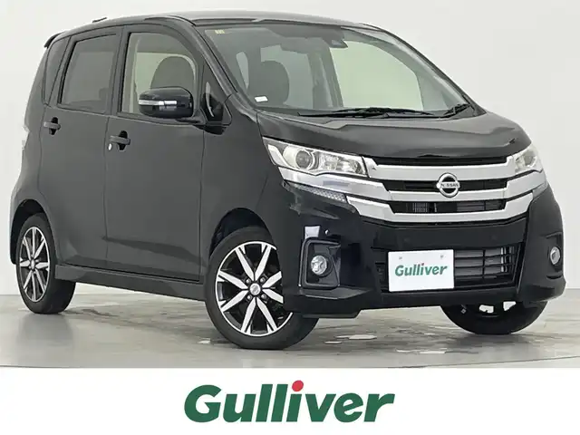 日産 デイズ ハイウェイスターG ターボ 宮城県 2018(平30)年 1万km ブラック 純正ナビ　/アラウンドビューモニター　/エマージェンシーブレーキ　/車線逸脱警報　/オートハイビーム　/ＨＩＤヘッドランプ　/フォグランプ　/純正１５インチアルミ　/プッシュスタート　/フルオートエアコン　/フルセグTV/CD/DVDプレーヤー/Bluetoothオーディオ/ETC/禁煙車