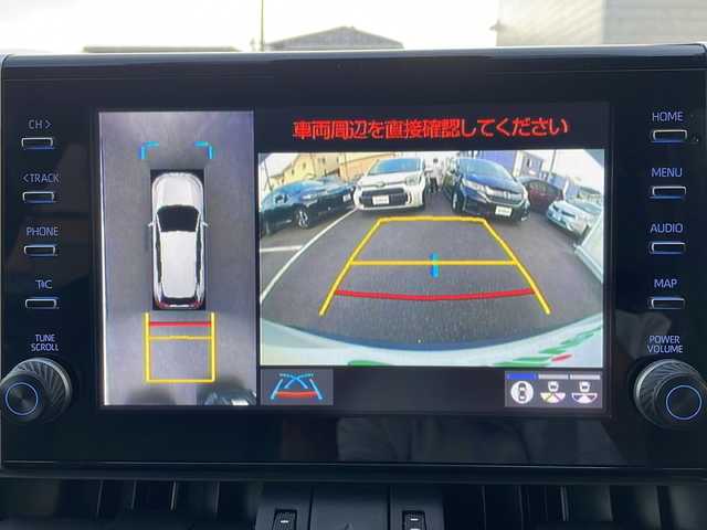 トヨタ ＲＡＶ４ ハイブリットG 神奈川県 2021(令3)年 6.1万km ホワイトパールクリスタルシャイン 純正１０．５インチコネクテッドナビ　AppleCarPlay/AndroidAuto/Bluetooth/フルセグテレビ　/電動リアゲート　/全周囲カメラ　/前後コーナーセンサー/前席シートヒーター　/運転席パワーシート　/クルーズコントロール　/オートマチックブレーキホールド　/ステアリングヒーター/ブラインドスポットモニター/プッシュスタート/前後ドライブレコーダー/ETC/LED/ドアバイザー/純正フロアマット/純正ホイール/衝突被害軽減システム