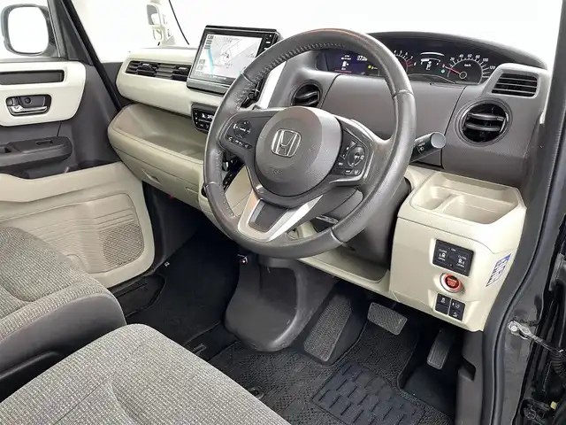 ホンダ Ｎ ＢＯＸ G EX ターボ ホンダセンシング 福島県 2018(平30)年 3.8万km クリスタルブラックパール ホンダセンシング/・衝突軽減ブレーキ/・車線逸脱警報装置/・レーダークルーズコントロール/純正8インチ大画面ナビ/・型番：VXU-195NBi/・フルセグTV/CD/DVD/Bluetooth/・バックカメラ/・ETC/・ドライブレコーダー/両側パワースライドドア/アイドリングストップ/革巻きステアリング/・ステアリングリモコン/プッシュスタート/・スマートキー/LEDヘッドライト/・オートライト/電動格納ミラー/順s寧フロアマット///