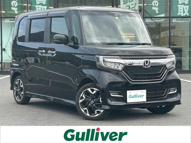 ホンダ Ｎ ＢＯＸ カスタム G L ターボ ホンダセンシング 岡山県 2020(令2)年 7万km クリスタルブラックパール 登録時走行距離69323km/純正8インチナビ/フルセグTV/(AM.FM.TV.CD.DVD.BT)/Honda　SENSING/バックカメラ/ビルトインETC/衝突軽減ブレーキ/前後ドライブレコーダー/両側パワースライドドア/クルーズコントロール/レーンキープアシスト/横滑り防止装置/シートヒーター(D+N席)/盗難防止装置/オートマチックハイビーム/オートライト/アイドリングストップ/LEDヘッドライト/Bluetooth/15インチ純正AW/カーテンエアバック/純正フロアマット/コーナーセンサー