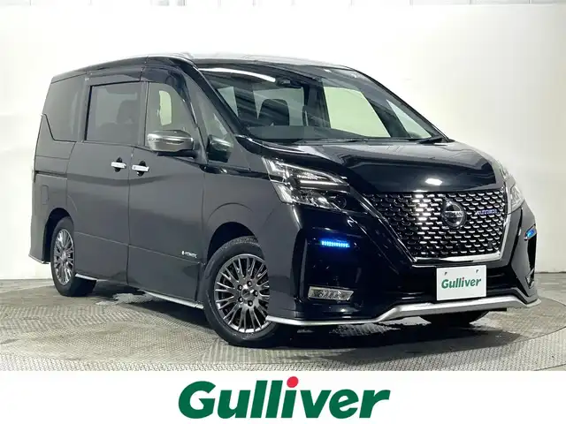 日産 セレナ e－パワー オーテック 大阪府 2020(令2)年 1.7万km ダイヤモンドブラック プロパイロット　純正ナビＴＶ　３６０カメラ　後席モニター　ＥＴＣ　革シート　シート＆ハンドルヒーター　衝突軽減　レーダーＣ　クリアランスソナー　ＢＳＭ　パークアシスト　両側パワースライドドア　ドラレコ
