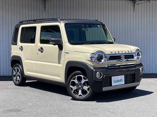 スズキ ハスラー Jスタイル Ⅱ ターボ 長野県 2023(令5)年 1.9万km シフォンアイボリーメタリック/ガンメタリック2トーン ターボ/純正メーカーナビTV/パノラミックビューモニター/ワンオーナー/前後ドライブレコーダー/ビルトインETC2.0/純正１５インチAW/クルーズコントロール/左右シートヒーター /クリアランスソナー/ルーフレール/純正ナノイー/ワンオーナー /スペアキー